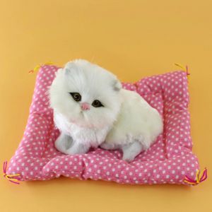 Peluche r&eacute;aliste avec tapis en tissu, jouet pour enfants, cadeau de No&euml;l pour enfants - Neuf