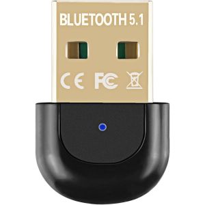 SUBZONAL-Adaptateur Bluetooth USB 5.1, POMME Adaptateur Bluetooth Voiture Compatible avec Windows 7/8 / 8.1 / 10, Mini Dongle Bluetooth pour PC, TV, Maison, Casques, Voiture Plug and Play Noir, one s - Neuf