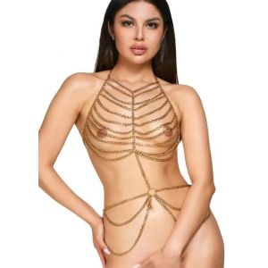 Chaines De Corps En M&eacute;tal Dor&eacute; - R24504456001 Taille : Tu - Os - Neuf