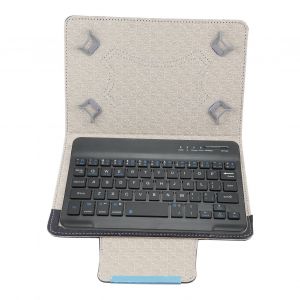 Etui De Protection Universel En Pu Pour Tablette De 7 A 7,9 Pouces, Clavier Bluetooth (Clavier Noir) - Neuf