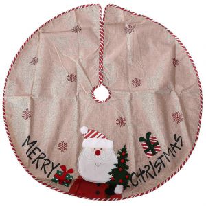 Jupe de sapin de No&euml;l - 107 cm (42 pouces) - Motif flocons de neige - Tapis pour sapin de No&euml;l int&eacute;rieur/ext&eacute;rieur - Neuf