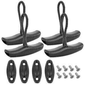 Lot De 4 Poign&eacute;es De Transport Durables Pour Kayak Avec Corde &iquest; Ergonomiques, Faciles &Agrave; Installer, De Qualit&eacute; Marine Pour Cano&euml;s Et Bateaux - Neuf