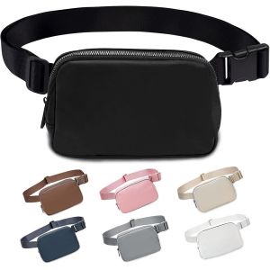 SJZG-Sac Banane Pour Femme Et Homme, Unisexe À La Mode Ceinture Réglable Pour Voyage, Everywhere Belt Bag & Fanny Packs, Entraînement, Course À Pied, Randonnée Pour Dames, Filles Et Hommes (Noir) - Neuf