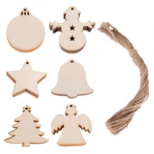 60 en bois, d&eacute;corations de No&euml;l - Neuf