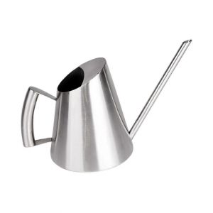 En Acier Inoxydable Fini Argent Arrosoir D'Int&eacute;rieur &Agrave; L'Ext&eacute;rieur De Soins De La Construction M&eacute;tallique De Couleur Argent - Neuf