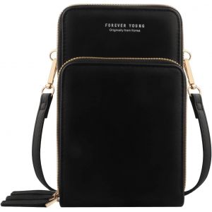 Petit sac à main pour téléphone portable pour femmes, portefeuille à bandoulière pour dames,léger PU cuir multi-compartiments avec des fentes de carte sangle réglable - Neuf