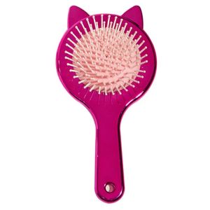 Brosse À Cheveux Rose Rouge Pour Enfant 19,5 X 9,5 Cm, Ensemble Brosse Démêlante Et Peigne Pour Cheveux Secs Et Mouillés, Peigne Airbag Mignon Et Brillant, Brosse Démêlante, Peigne De Coiffure - Neuf