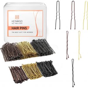 Meimie-Épingle À Cheveux, Epingle Cheveux, Hrymkgo 300 Pièces Pince Cheveux Femme, 5cm & 6cm Pince Chignon Bobby Pins Avec Boîte De Rangement Hairpin Kit Pour Femmes Filles Et Salon De Coiffure - Neuf