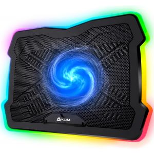 acdsgd-Ultimate Refroidisseur PC Portable 11" &agrave; 17" - &Eacute;clairage RGB - Support Ordinateur Portable Gaming - Nouveaut&eacute; - Ventilateur USB - Stable et Silencieux - Compatible avec Mac PS4 PS5 - Neuf