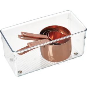 ERYI-Idesign Linus Boite Stockage Pour Tiroir, Moyen Bac Plastique Pour Couverts Et Autres Accessoires, Transparent - Neuf