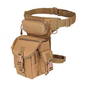 Hommes Réglable Militaire Cuisse Sac Utilitaire Taille Pack Pochette Randonnée Mâle Taille Hanche Moto Jambe - Neuf