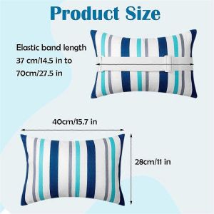 2 Pcs Chaise Lounge Tête Oreiller Avec Sangle Extérieur Étanche Cou Appui-Tête Oreiller Avec E Réglable - Neuf