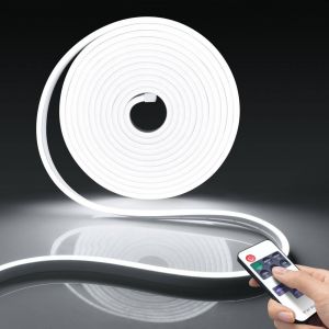 5V USB N&eacute;on LED Bande, 2M Warmweis&szlig; N&eacute;on LED Bande Lumi&egrave;re Avec T&eacute;l&eacute;commande Dimmable Pour Armoire, Vitrines, Regal, &Eacute;tag&egrave;res, Eclairage Acoustikpaneele - Neuf