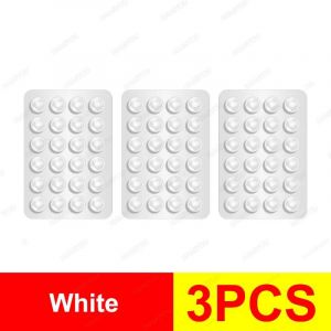 Support Adhésif À Forte Adhérence En Silicone,Support De Coque De Téléphone À Aspiration,Antidérapant,Mains Libres,Collant,5 À 1 Paquet-White 3pcs- - Neuf
