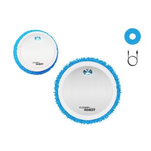 Robot nettoyeur de sols automatique pour le lavage &agrave; sec et &agrave; l'eau, avec c&acirc;ble de chargement et manuel d'utilisation - Neuf