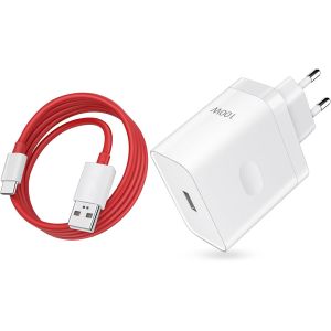 JGD-100W SUPERVOOC Chargeur et 8A C&acirc;ble USB C 1m pour OnePlus 13 Nord 4, 80W USB Chargeur Secteur pour OnePlus Nord CE4 Lite 13R/realme 11 Pro+ 5G P3 Ultra 5G, pour Oppo Find X8 Ultra Find X6 - Neuf