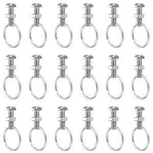 KALANKA-20 Set M6 Écrous et Boulons de Serre en Aluminium et Anneaux, Vis à Tête Marteau et Écrous de Verrouillage Hexagones pour Serre à Tête Carée, Serre de Plantes Grimpantes - Neuf