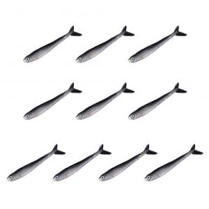 10pcs Leurres De P&ecirc;che Simulation Loche Soft Bait Deux Couleur Bionic Lure Lure Swimbaits Pour Eau Sal&eacute;e Eau Douce - Neuf
