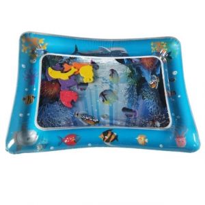 Tapis De Jeu D'eau Gonflable Pour B&eacute;b&eacute;-3 Pcs Coussin D'aquarium,60x50cm,Bleu - Neuf