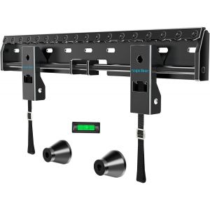 Ulteronixshop-Support Mural TV sans Goujon pour &eacute;crans 26-65 Pouces Jusqu'&agrave; 70KG, Placo Fixation Murale TV Sec sans Trou Perc&eacute;, VESA Max 400x400mm, Support Television Mural &agrave; Profil Bas, Install Faci - Neuf
