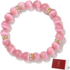 Eryi-10mm Bracelet Pierre Naturelle Femme Pierre Precieuse Bracelet Perle Bijoux Cadeau Femme - Neuf