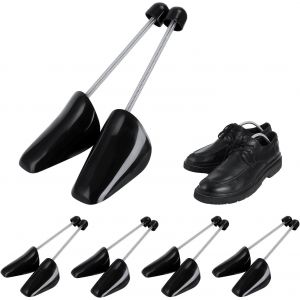 Kalanka-Lot De 5 Paires Embauchoirs La Taille Adaptable 38-44, Forme Chaussure En Plastique, Noir - Neuf