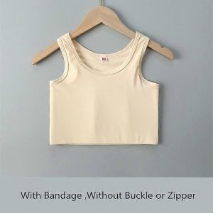 Femmes Plat Poitrine Binder Avec Bandage Pull Demi-Longueur Corset Débardeur Transboy Lesbienne Trans Sous-Vêtements Gilet Poitrine Binder - Neuf