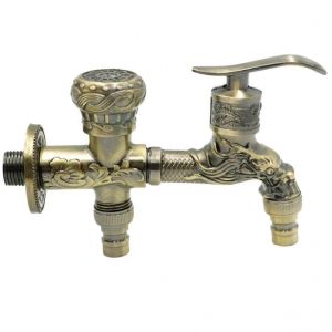 Prise murale R&eacute;utilisables Appuyez sur Grden Mont&eacute; pour le Bec avec Salle de Lavage Double Mont Robinet - Neuf