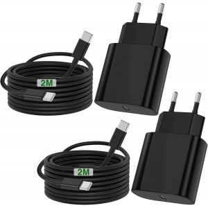 CMWX-45W Chargeur USB C Samsung Charge Rapide pour Samsung Galaxy S25/S24/S23/S22/S21 Ultra/S20/S20+/Note 20/10/9/8/A73/A53/A52 et 2M C&acirc;ble,Adaptateur Type C Mural Alimentation Prise - Neuf