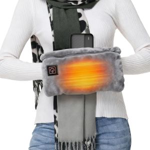 Chauffe-Mains &Eacute;lectrique Sans Fil Avec Batterie Externe De 10 000 Mah - Coussin Chauffant Portable Multifonction Pour Dos, Ventre, Cou, &Eacute;paules - S&ucirc;r Et Doux - Id&eacute;al Pour L'ext&eacute;rieur, Les Voyages - Neuf