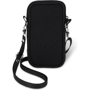 JGD-2 Couches Housse de Protection pour Smartphone, Universelle Pochette pour T&eacute;l&eacute;phone en Durable N&eacute;opr&egrave;ne, 7"" Portable Sacoche de Protection avec Bandouli&egrave;re Compatible avec iPhone 13 14 15 16, Noi - Neuf