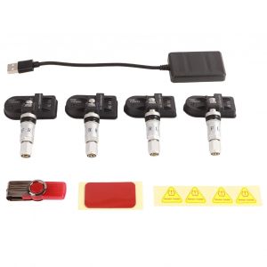 Systeme de surveillance de la pression des pneus USB, capteurs internes TPMS pour ecran de navigation Android - Neuf