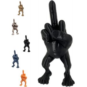 Figurine de doigt d'honneur avec jambes, cadeau humoristique, accessoire de bureau d&eacute;coratif, 7,5 cm, bleu - Neuf