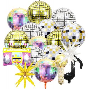 MEVRONISSHOP-Ballons Disco 17 PCS 22 Pouces D&eacute;corations - Neuf
