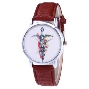 Zhoulianfa Femmes Tendance Simple Casual Affichage Analogique Mouvement Quartz Montre-Bracelet (Café) - Neuf
