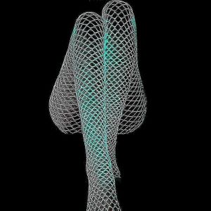 Chaussettes Résille Lumineuses Brillantes Brillent Dans Le Sombre Bas Résille Leggings - Neuf