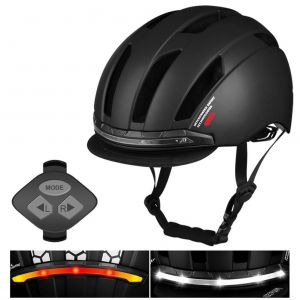 Casque De Velo Avec Clignotant Led, Casque De Cyclisme Urbain, Casque De Securite Pour La Conduite De Nuit - Neuf
