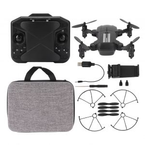 Mini Drone, Demarrage Par Simple Pression D'une Touche, Maintien D'altitude, Camera 4k, Mode Sans Tete, Reglage De La Vitesse, Quadricoptere Pliable, Noir, Camera Unique-Qhfen - Neuf