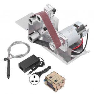 XYONG Mini ponceuse a bande electrique DIY, polisseuse, ponceuse, 7 vitesses, DC12-24 V, type 20, 110-240 V, prise UK - Neuf