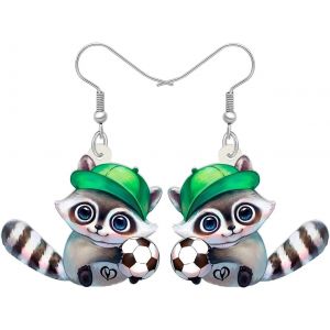 Kal-Acrylique Mignon Brun Nord Raconter L'arbre Boucles D'oreilles Ourson Cartoon Jungle Animaux Nouveaut&eacute; Bijoux Charms Cadeaux Pour Femmes Femmes Accessoires - Neuf