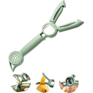 Eplucheur Legumes,Multifonctionnel Cinq En Un Eplucheur,Eplucheur Julienne,Ouvre-Bouteille Au Milieu,Econome Legumes Pomme,Des Ustensiles De Cuisine Peu Encombrants - Neuf