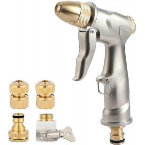 Pistolet d'arrosage haute pression avec 4 connecteurs - Neuf