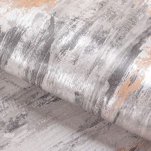 CAUC-40CM X 5M Papier Peint Adhesif Effet Beton Gris Argent&eacute; &Eacute;paissir Rouleau Amovible Imperm&eacute;able Sticker pour Cuisine Meuble Tiroir Armoire Mur d`Accent Placards Salle de Bain - Neuf