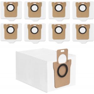 KAL-Sac À Poussière Pour Dreame L10S Ultra/Dreame S10 Robot Aspirateur, Kit D'Accessoires Pour Sacs D'Aspirateur, Sac De Collecte De Poussière, D'Une Capacité 2,5 L Sac De Rechange (8Pcs) - Neuf