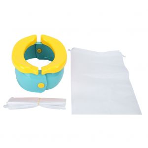 Pot D'apprentissage De La Proprete Pliable Pour Voiture, Outil Souple Pour Enfants Et Tout-Petits, Vert - Neuf