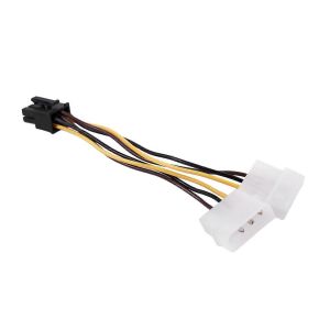 Un adaptateur de câble de connecteur d'alimentation pour carte graphique Molex IDE à 6 broches pour carte graphique PCI-E à 6 broches - Neuf
