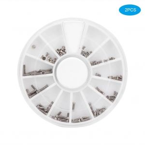 2pcs Vis Assorties Montre Horloge Lunettes Lunettes Outil De R&eacute;paration Accessoire Pour Les Horlogers - Neuf