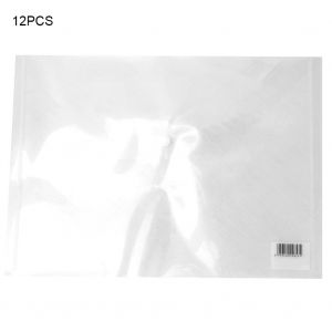 Lot de 12 porte-documents transparents A4, organiseurs de documents, fournitures scolaires et de bureau - Neuf