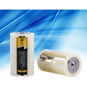 lbgwp60-Boîtier Adaptateur De Batterie, 4 Pcs Universel 3 Aa À D Taille Parallèle Convertisseur De Batterie Adaptateur Support Boîtier Blanc Matériau Abs - Neuf