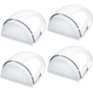 Ensemble de 4 butées de porte de sol pour le collage de butées de porte de sol autocollantes transparentes adaptées à tous les sols durs Butée de porte Mur de sol - Neuf